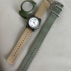 Bertucci Field watch, 2 nylon bands, crystal protector